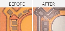 before and after finishing